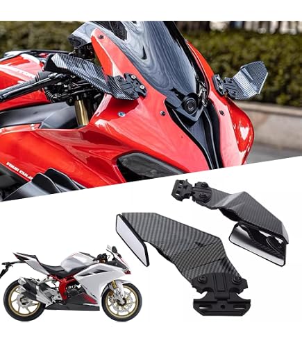 Amazon | Semspeed CBR250RR 2017-2021 バイク用 ミラー 鏡付き