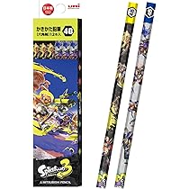 【スプラトゥーン】ページ　　リクエスト商品のため Amazon | 三菱鉛筆 鉛筆 スプラトゥーン3 STS3 4B 1ダース 紙箱