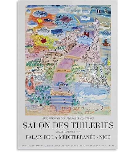 Amazon.co.jp: Raoul Dufyラウル・デュフィ画家の作品「ニースの窓開き