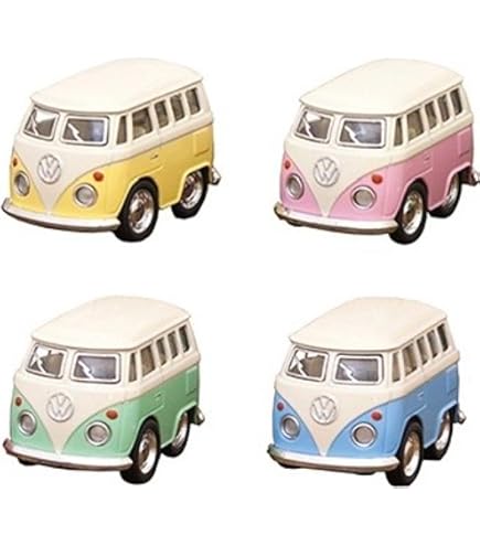 ミニカーセット 4台 カラー多様 Amazon.co.jp: KINSFUN◇フォルクスワーゲンバス◇ミニミニ
