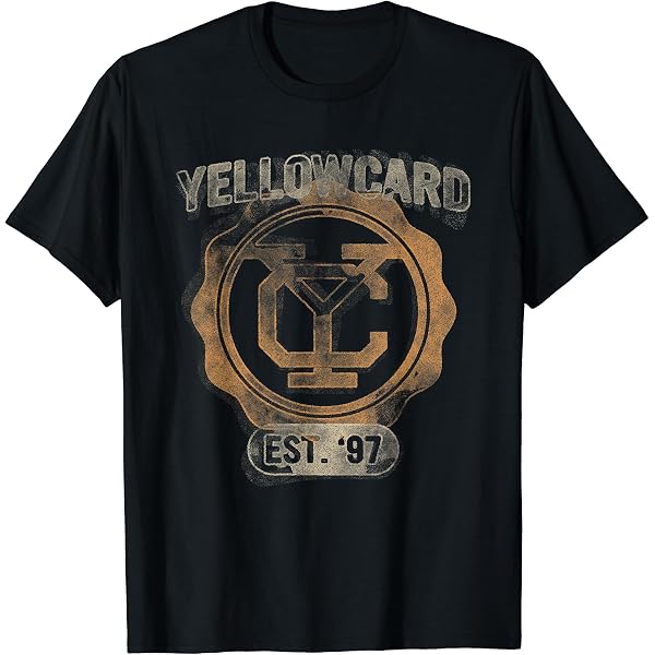 Amazon | イエローカード - ロゴ Tシャツ | Tシャツ・カットソー 通販