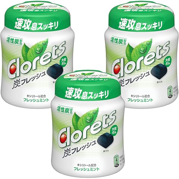 Amazon | クロレッツXP ボトルガム140g 6個セット (クリアミント