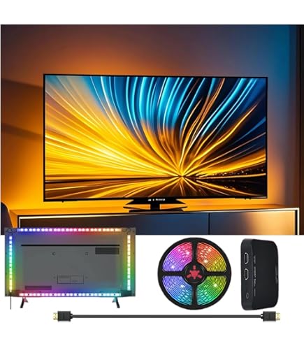 Amazon.co.jp: 55-65 インチ TV 用スマート アンビエント ライト