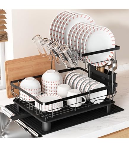 Amazon｜BOOSINY キッチンラック シンク上 収納 水切りラック シンク上