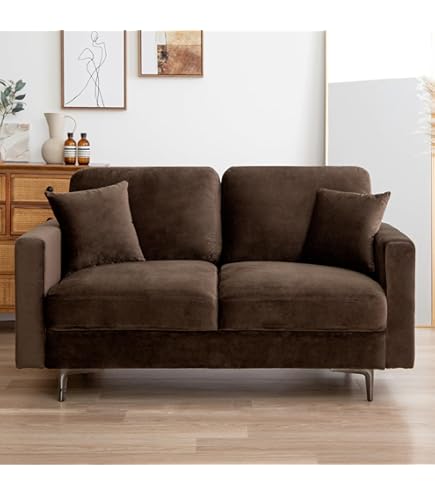 Amazon｜家具350 ソファー 2人掛け 幅128 ベロア ロー フロア ベロア