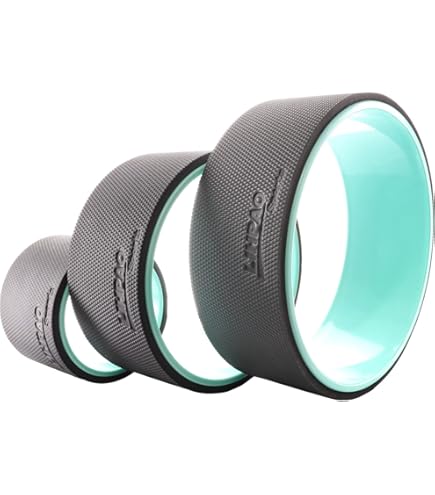 SQUATZ Yoga Wheel Back Stretcher - 12.4 Inch Foam Roller For Flexibility & Back Pain Relief