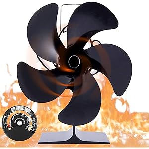 【5ブレード最新版】ストーブファン エコストーブファン 薪ストーブ 石油ストーブ ガスストーブ ぺレットストーブ対応 暖…