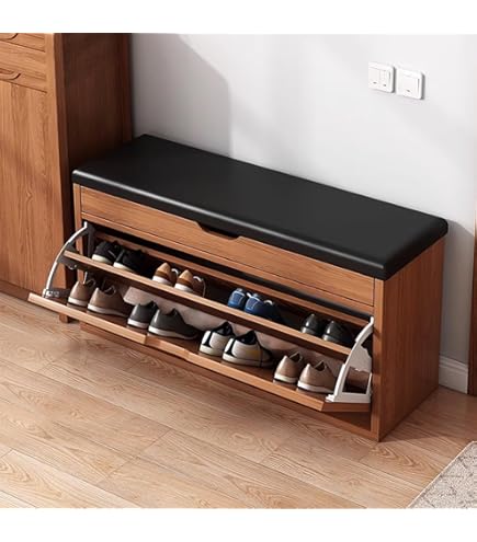 Amazon.co.jp: 玄関ベンチ下駄箱 2 in 1 収納ベンチ シューズラック 家