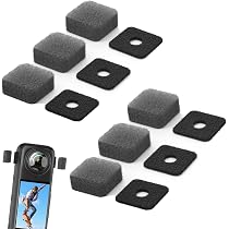 Amazon.co.jp: HUIKKJP Insta360 風防マイクカバー 6 個入り X4/X3 用 