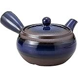 萬古焼 平形ナマコ巻万古 急須 (茶こし付/底アミ) 476-28-713