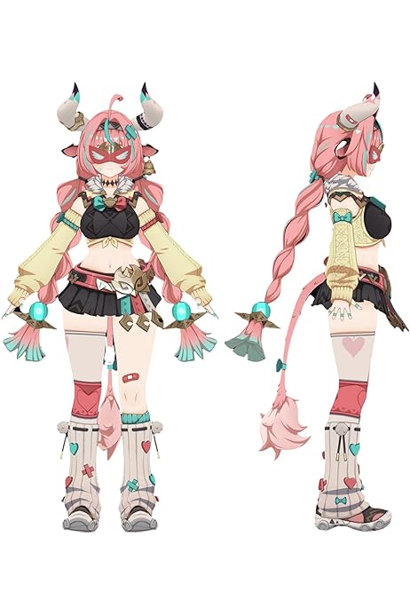 Amazon.co.jp: [ETER] qiqincosplay 原神 ヴァレサ コスプレ衣装+角+尾 