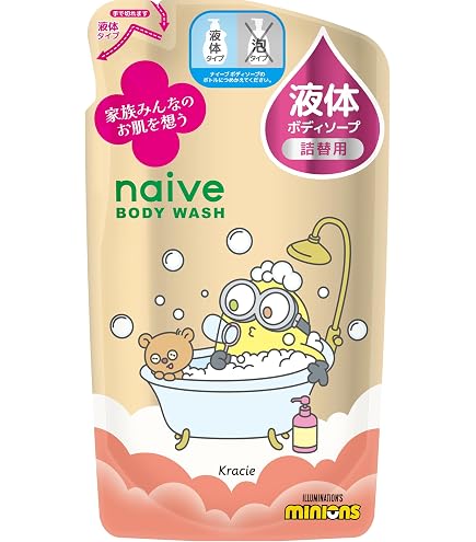 Amazon | ナイーブ ボディソープ ミニオン コラボデザイン (桃の葉