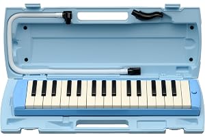 ヤマハ YAMAHA PIANICA ピアニカ 鍵盤ハーモニカ 32鍵 ブルー P-32E 子どもたちの使い勝手を追求した 同系色のプラスチック製ハードケース付属 1) ブルー