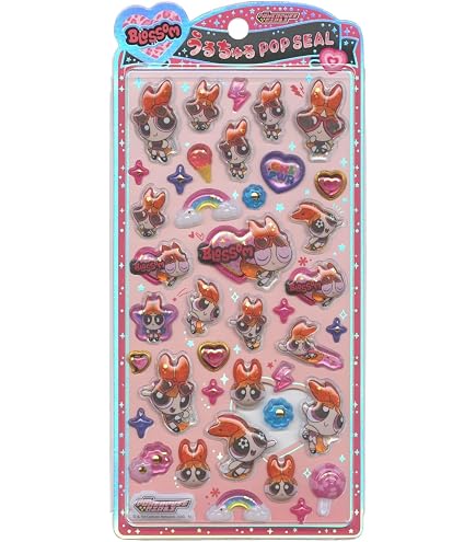 Amazon.co.jp: うるちゅるポップシール【パワーパフガールズ2】 136840