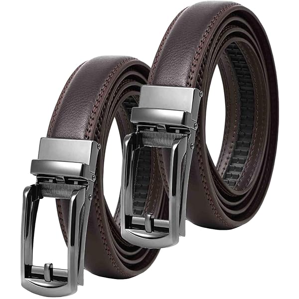 Amazon | [CHAOREN] スーツ ベルト メンズ 革 オートロック式 3cm細幅