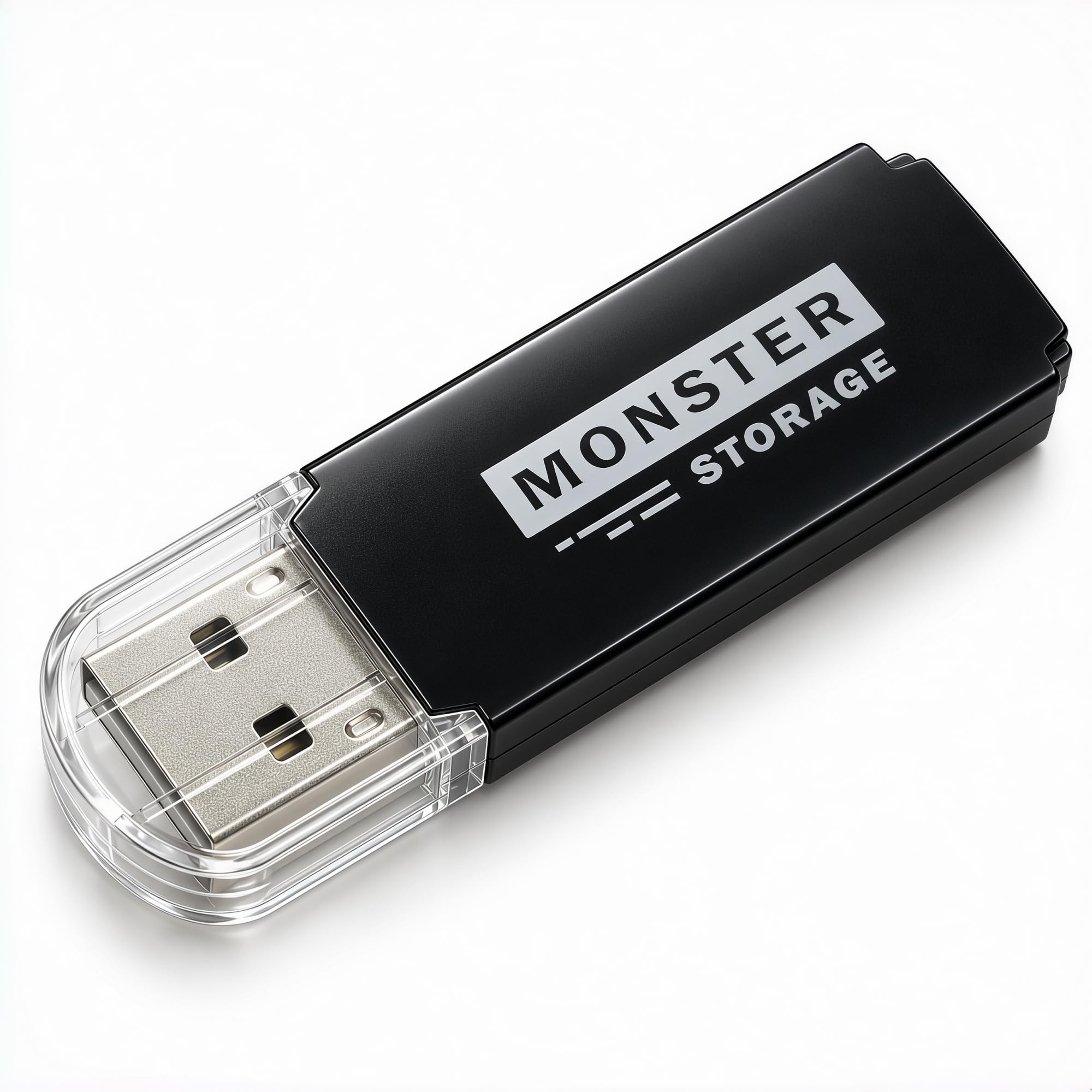 Monster Storage USBメモリ 16GB Type-A USB3.2 Gen1 最大転送速度100MB/s ブラック | USB Type-A端子, 16GB, USB3.2 Gen1, 読込最大100MB/s,, キャップ式, 約6.
