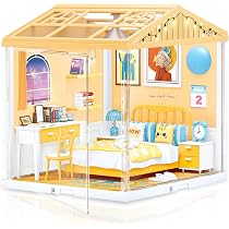 Amazon | Hallisun DIYミニチュアハウスキット プラスチック ドール