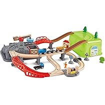 Amazon | Hape(ハペ) お片付けボックスレールセット E3764 3歳~ | 鉄道