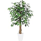 MOSADE 造花ドットコム ガジュマル プレミアム 光触媒 消臭 フェイクグリーン 「高さ120cm 幅56cm 奥行56cm」 ※鉢は取り外し不可 人工 観葉植物 観葉樹 フェイク 造花 室内 ホーム・ベランダ・結婚 飾り用 お手入れ簡単 水やり