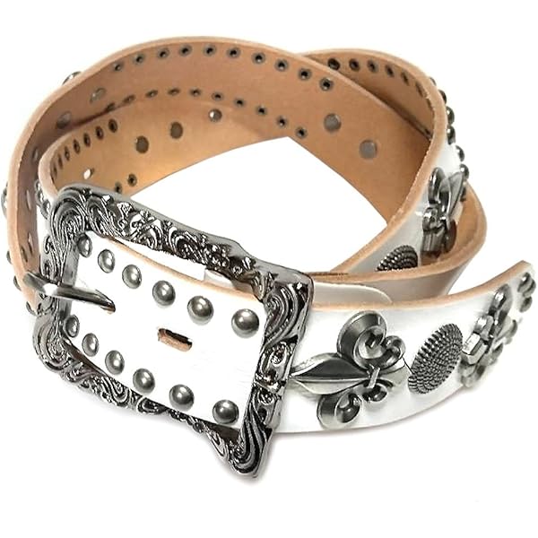 Amazon | ベルト スタッズ ベルト メンズ 革 リリィスタッズ レザー