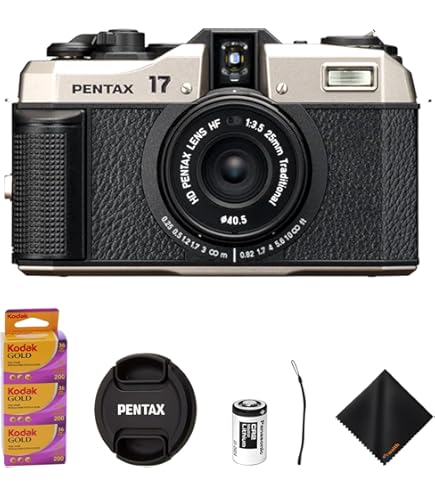 【極美品】PENTAX 17 コンパクトフィルムカメラ（ハーフ） PENTAX17 ハーフサイズフォーマットフィルムコンパクトカメラ