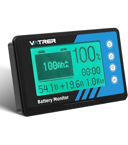 Amazon.co.jp: LiTime バッテリーモニター 500Aシャント付き 8V～120V