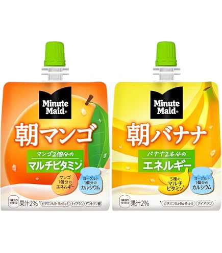 Amazon.co.jp: ミニッツメイド朝バナナ 180gパウチ(24本入)×3ケース