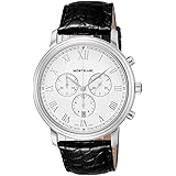 [MONTBLANC(モンブラン)] 腕時計 Tradition トラディション ホワイト 文字盤 ステンレススチール サファイヤガラス クォーツ 41.5MM スイス Watch 114339 メンズ ブラック [並行輸入品]