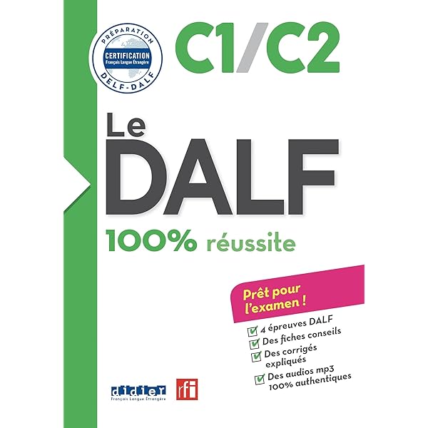 Amazon | Le DALF 100% réussite C1/C2 + didierfle.app | Chapiro