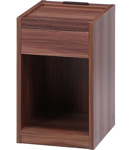 Amazon.co.jp: サイドテーブル ベッド横 完成品 スリム 30cm