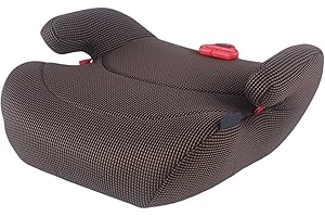ジュニアシート 子供用車載ブースタークッション 布+PP素材滑り止め座席 約45x36x17cm・軽量1100g 高さ調節可能・長期間使用耐性 車内安全ベルト位置固定 旅行/アウトドア用携帯シート 男女兼用成長対応アイテム