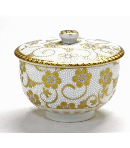 Amazon｜湯のみ 来客用 蓋付き 湯飲み おしゃれ 有田焼 金濃一珍菊