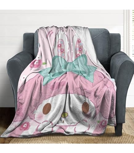 Amazon｜毛布 かわいい マイメロ ブランケット フランネル ひざ掛け