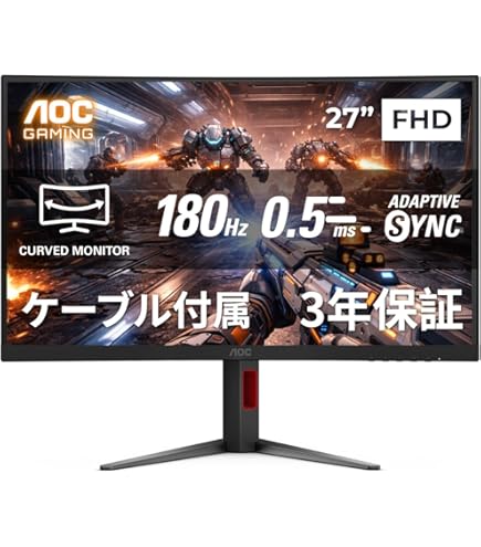 Amazon.co.jp: AOC ゲーミング モニター ディスプレイ C32G2ZE/11