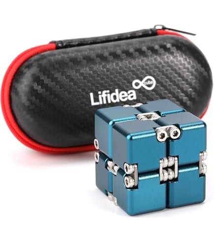 PILPOC TheFube Infinity Cube Fidget – Premium Aluminium Stress-Reliever Mit Hülle, Für ADHS