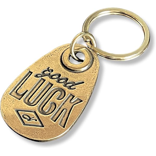 Amazon.co.jp: [YUWENW] キーホルダー GOOD LUCK 1個セット アメリカン