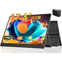 Amazon.co.jp: EVICIV モバイルモニター 17.3インチ FHD 350Nit 高輝度