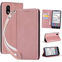 ピンク　かんたんスマホ　705K (ケース　ガラスフィルムセット) かんたんスマホ カバー ケース 手帳型 705kc 705KC レザー手帳型