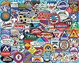 White Mountain Puzzles Ski Badges Jigsaw Puzzle (1000 Piece) by White Mountain Puzzles