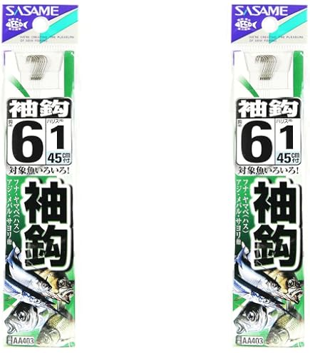Amazon | 【まとめ買い ×2個セット】 釣り 針 SASAME ささめ針 袖 針