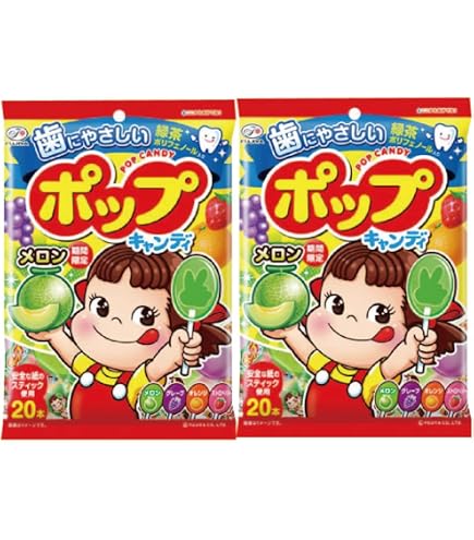 Amazon.co.jp: 不二家 ポップキャンディ 20本 ×2袋セット まとめ買い