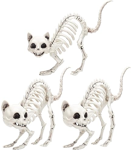 Amazon.co.jp: Supremask スケルトン猫 プラスチック しゃがみ座り座る