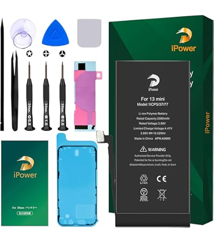 Amazon | iFactory iPhone 13mini バッテリー 交換 互換 PSE準拠