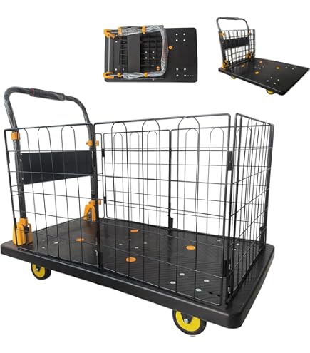 Amazon.co.jp: トラスコ中山(株) TRUSCO ハンドブレーキ付きカゴ車 