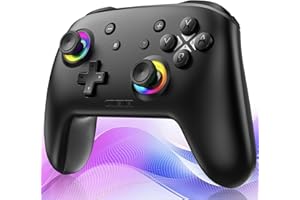 【2025新登場】Switch 2 コントローラー スリープ解除 Cボタン搭載 Switch1/2に対応 スイッチコントローラー ホール効果スティック Bluetooth 無線接続 プロコン 背面ボタン搭載 TURBO連射 マクロ機能 ジャイロセンサ