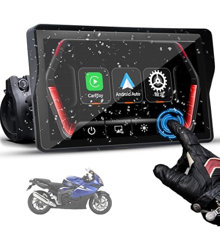 Amazon.co.jp: WOWAUTO バイク専用ナビ 5インチ 防水 ドラレコ付き