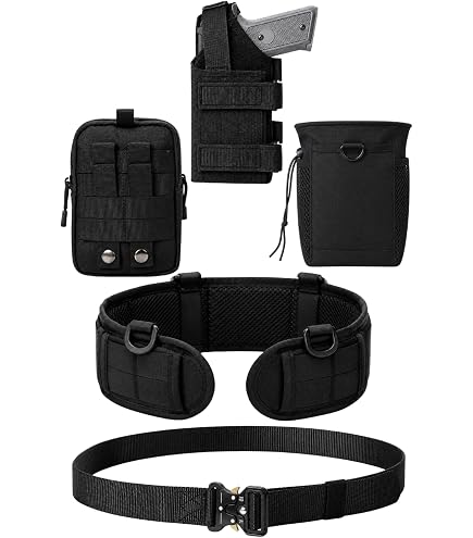 Amazon.co.jp: seizar タクティカルベルト ポーチ 4点セット サバゲー