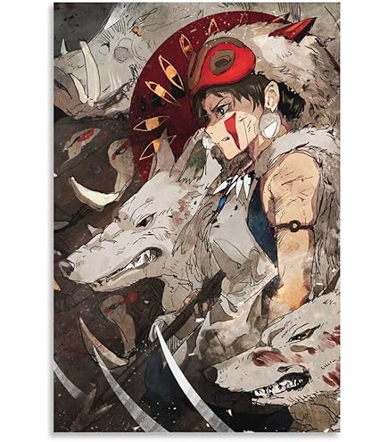 Amazon.co.jp: Cinemaflix もののけ姫 アニメポスター 16x20