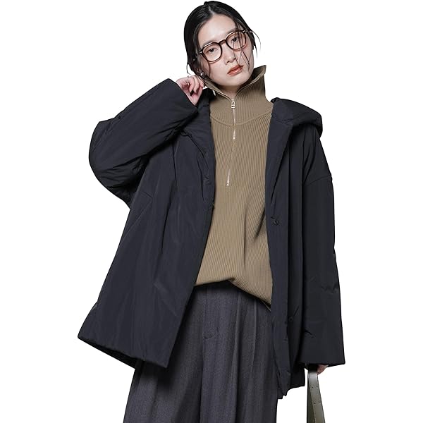 Amazon | [ナノユニバース] PURE LAMBS リバーミドルコート D.ネイビー