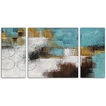 Amazon.co.jp: 絵画 インテリア W100cm H50cm D2cm 3枚セット